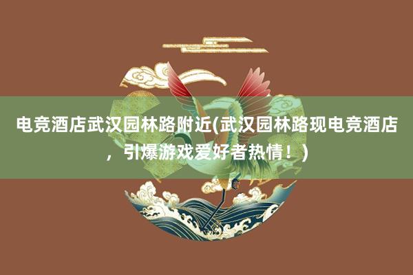 电竞酒店武汉园林路附近(武汉园林路现电竞酒店，引爆游戏爱好者热情！)