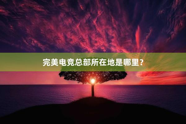 完美电竞总部所在地是哪里？