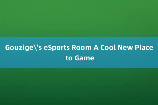 Gouzige's eSports Room A Cool New Place to Game